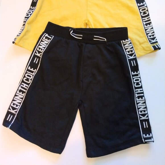 Kenneth Cole New York Yellow and Black Drawstring Shorts Bundle Size 7 - Picture 3 of 5